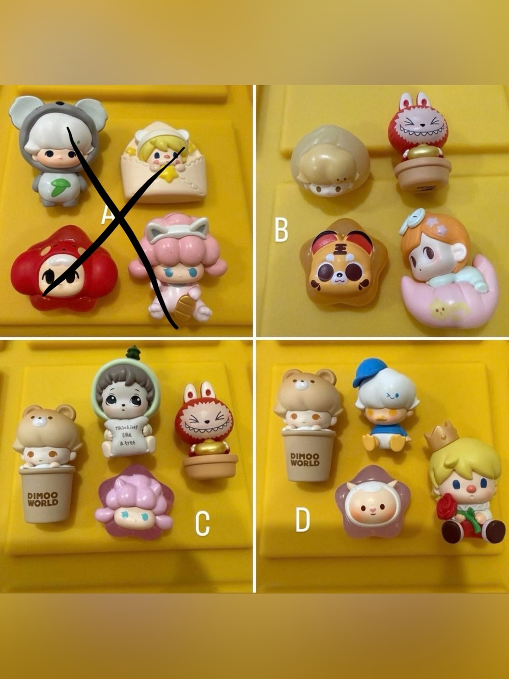 POP BEAN bundle - Dimoo bubble tea, Inosoul, labubu, lilios, Sweet bean